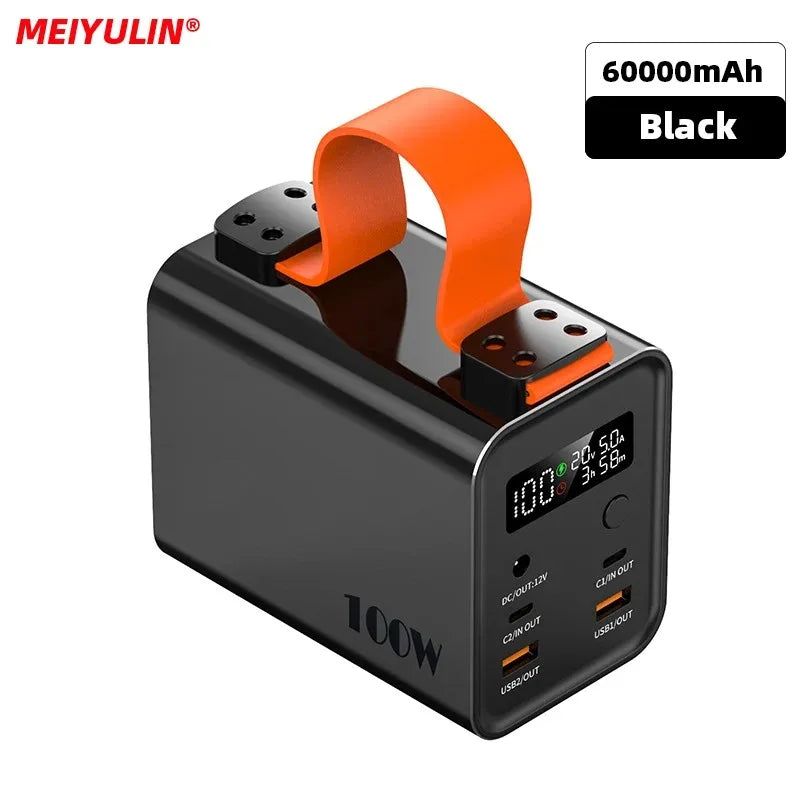 60000mAh Power Bank Station - Fast Charge & Portable