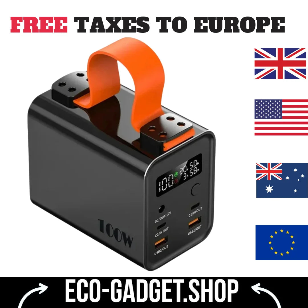 60000mAh Power Bank Station - Fast Charge & Portable