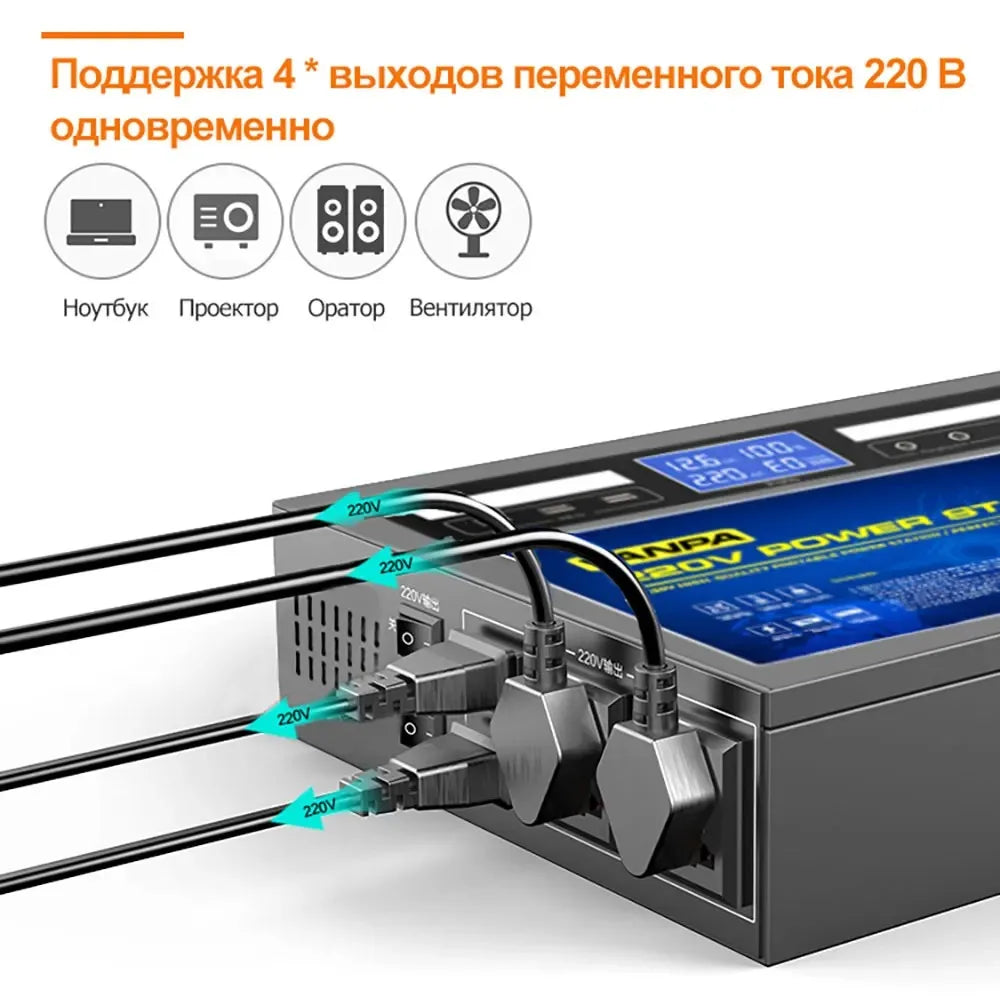 Vanpa Multi-Function Portable Power Supply 220V 1000W Generator