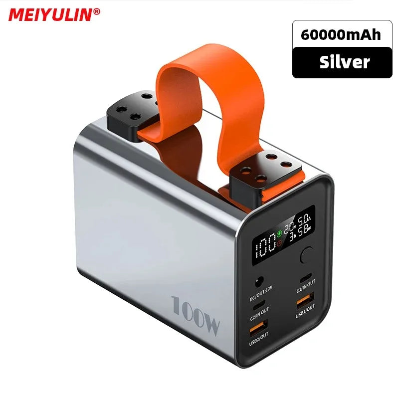 60000mAh Power Bank Station - Fast Charge & Portable