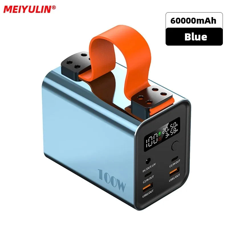 60000mAh Power Bank Station - Fast Charge & Portable