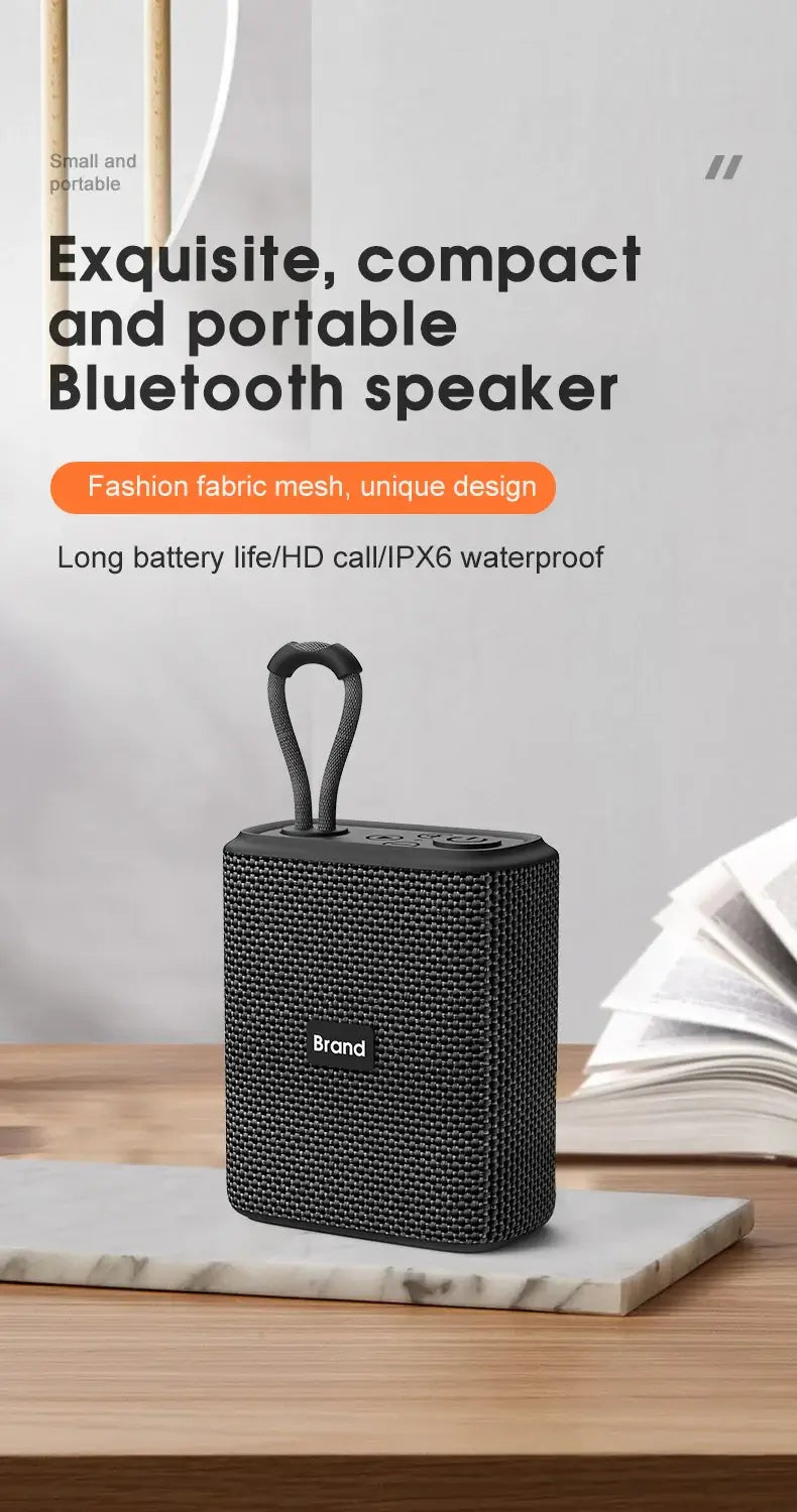 EBS-300 Mini Portable Bluetooth Speaker with IPX6 Waterproof