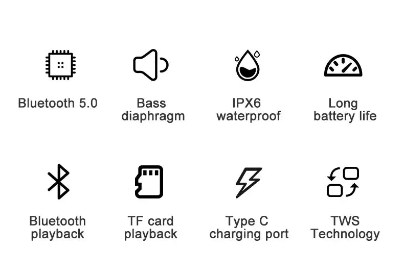 EBS-300 Mini Portable Bluetooth Speaker with IPX6 Waterproof