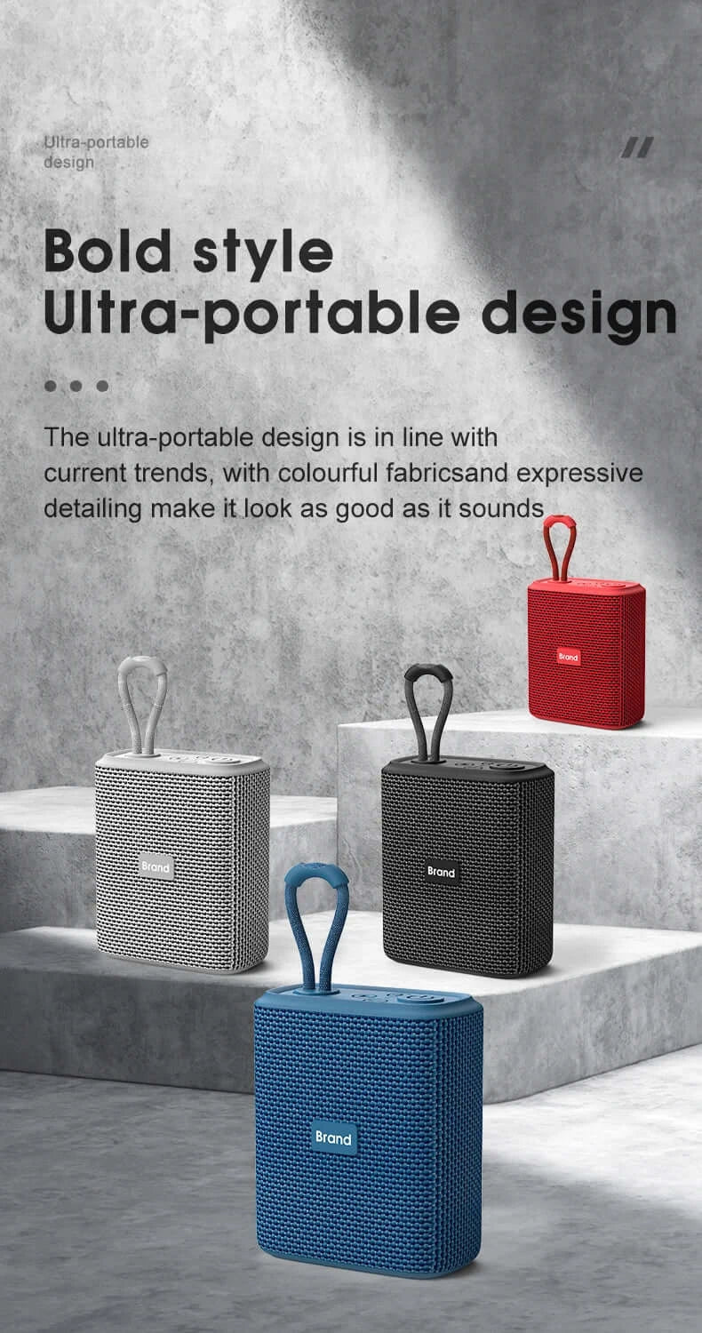 EBS-300 Mini Portable Bluetooth Speaker with IPX6 Waterproof