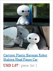 Enhance your drive with this Cartoon Plastic Baymax Robot Shaking Head Figure for your car dashboard while ensuring safety and maintaining clear visibility for just USD 1.07 each.