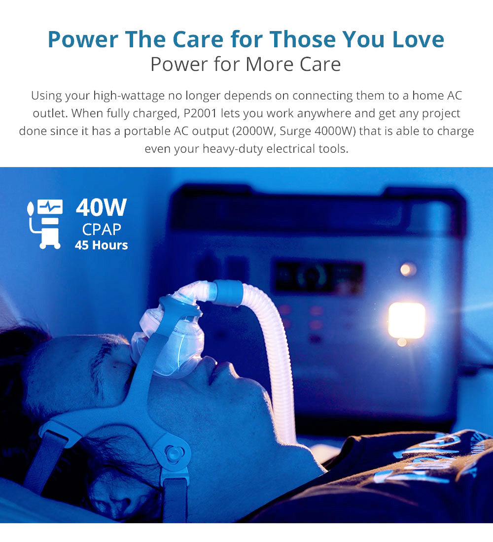 Portable P2001 Plus Solar Generator with Fast Charging