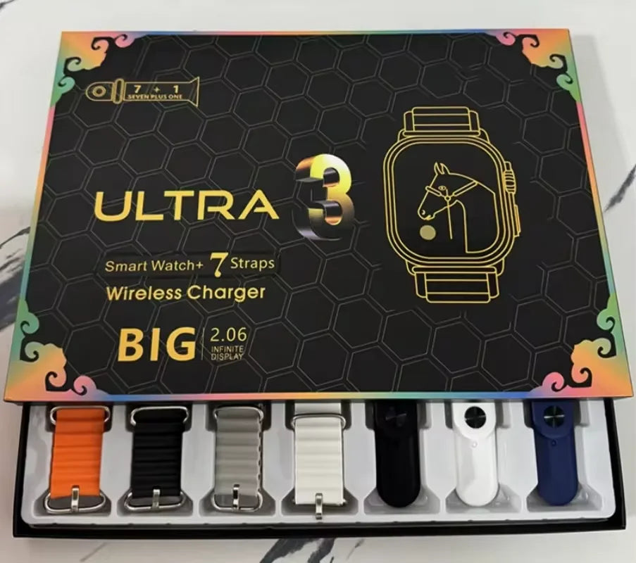 XMSJ 2024 Smartwatch with 2.2" AMOLED Screen & ECG Modes