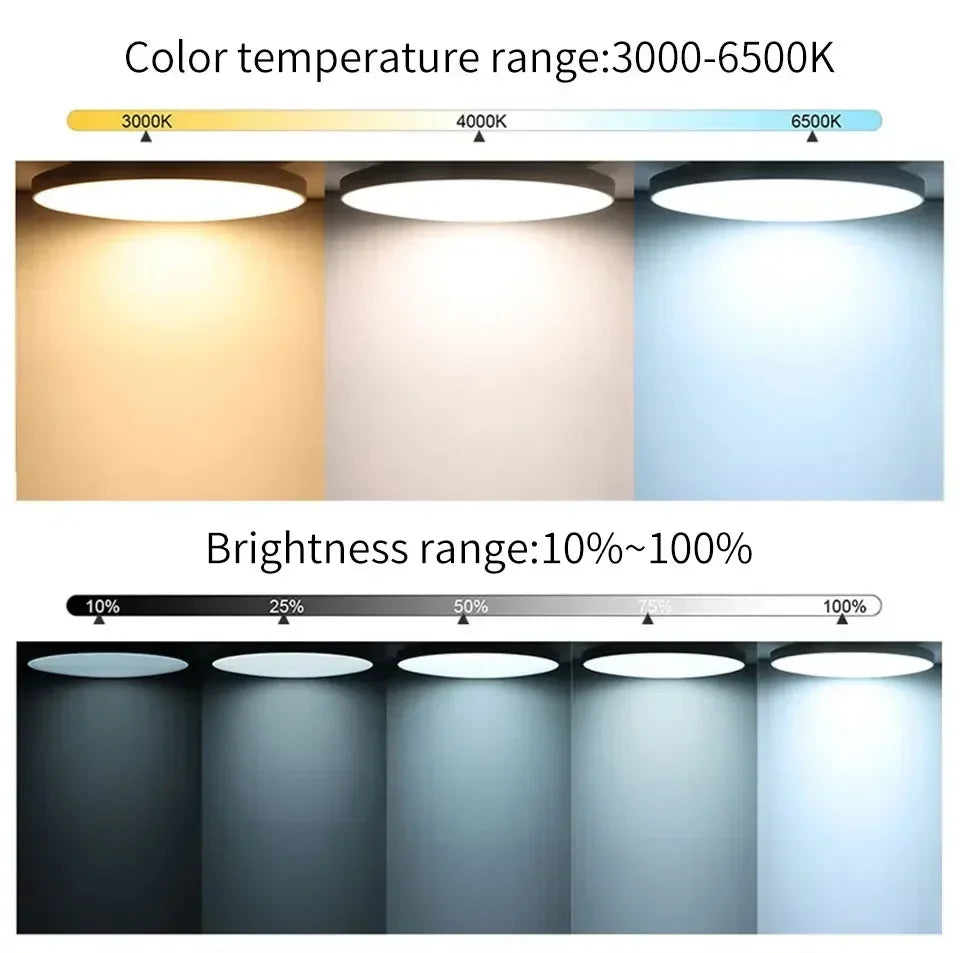 Tuya WiFi LED-taklampe - dimbar RGB smart belysning