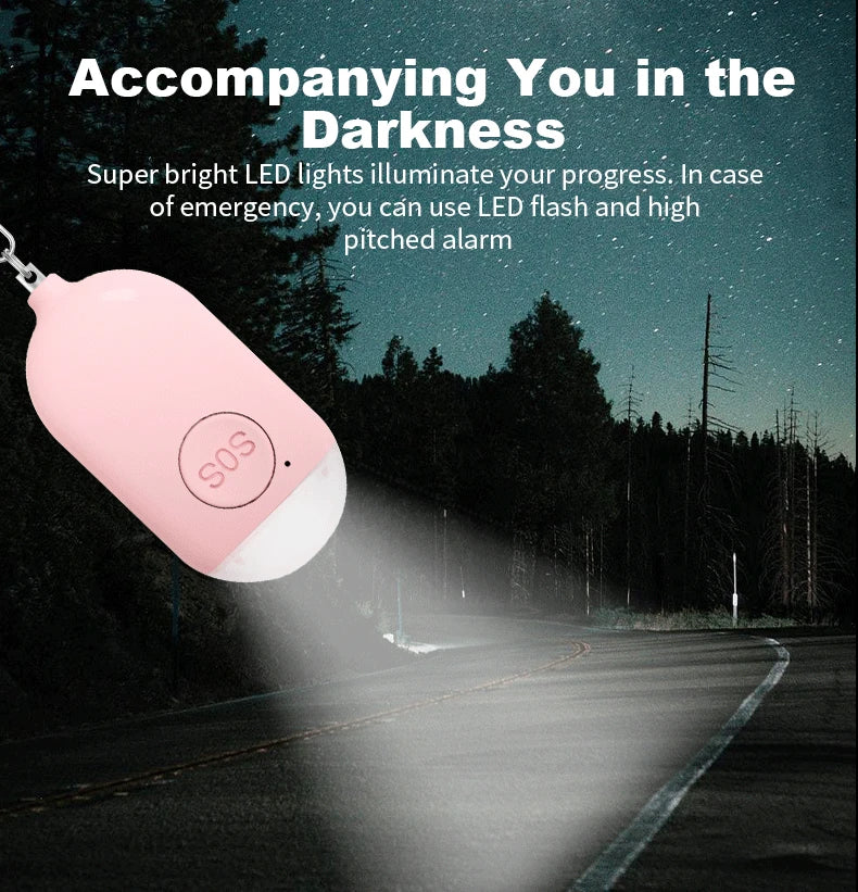 NoEnName Emergency SOS Personal Alarm Keychain - 130dB Alert