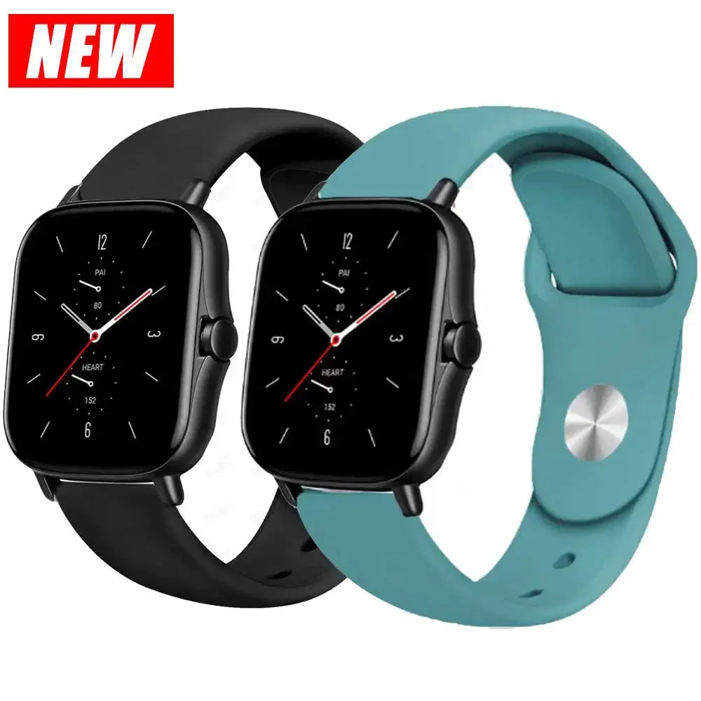 PEO 20mm/22mm silikonklokkerem for Amazfit GTS/GTR - Unisex erstatningsbånd
