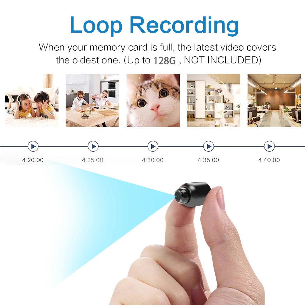 X5 Mini HD 1080P WiFi Camera - Stylish Home Security Monitor