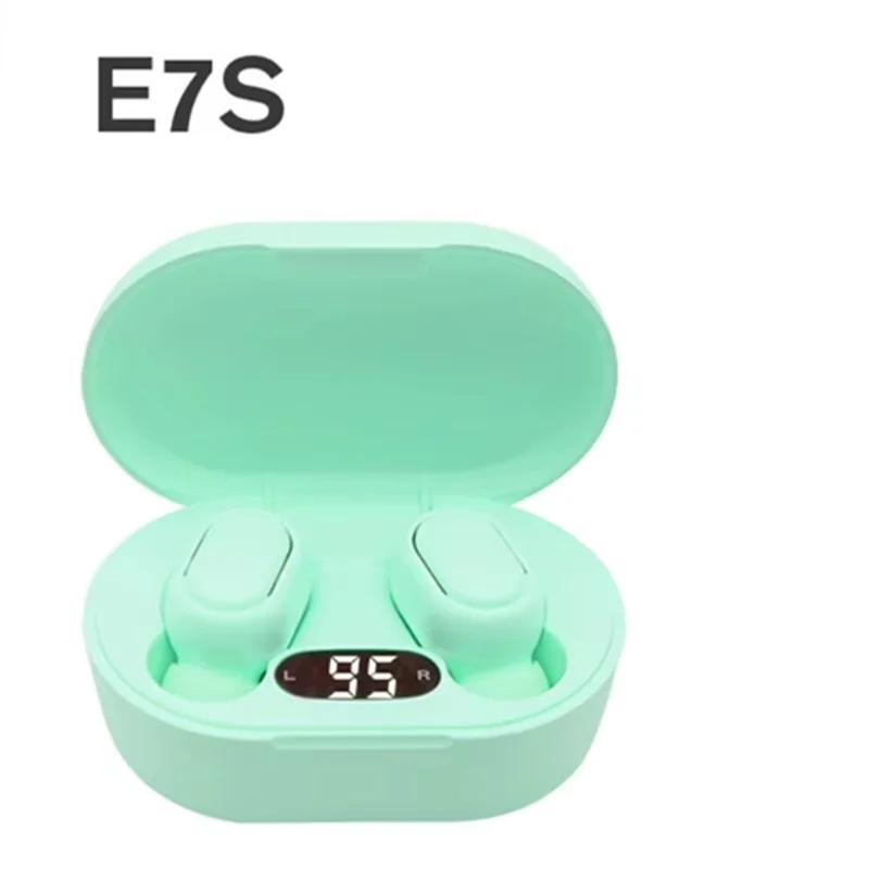 Original E7S trådløst Bluetooth-hodesett med LED-skjerm