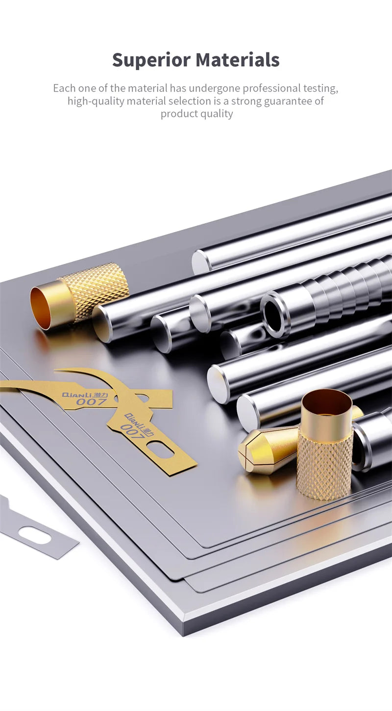 Set di coltelli per la rimozione della colla per CPU IC QIANLI per riparazioni di precisione
