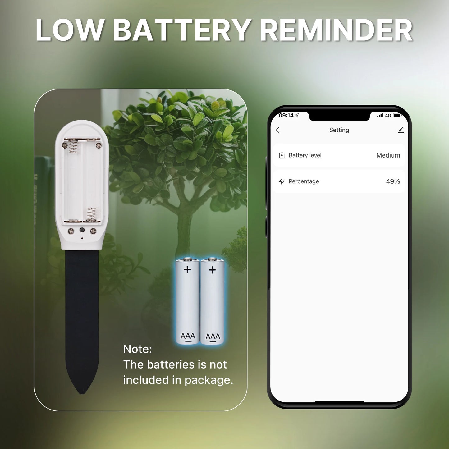 Tuya Smart Garden Soil Moisture Meter Monitor