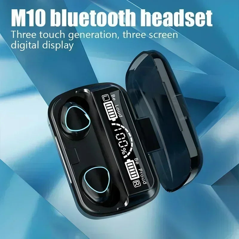 M10 Bluetooth Earphones HiFi Waterproof Gaming Headset (casque de jeu)
