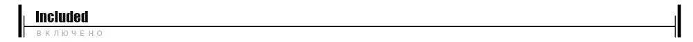 The image shows a left-aligned text graphic featuring the word Included prominently, with but not heard subtly beneath it. A horizontal line extends across, ending with two vertical lines to the right. Featured product: MOJOYCE Adjustable Alloy Clamp for Secure Mobile Repairs.