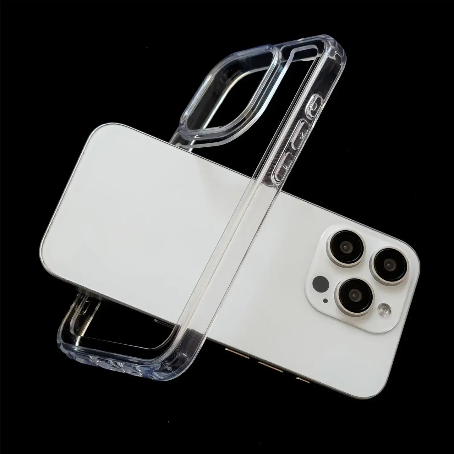 Soft Transparent Bumper Case For iPhone 16 Pro Max