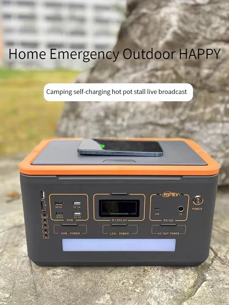 500W Portable Solar Power Station with LiFePO4 Battery