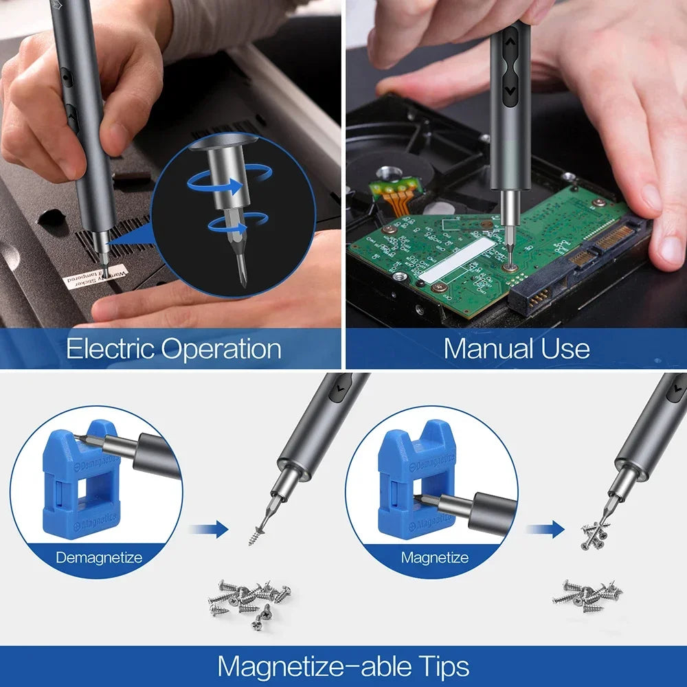 UF·TOOLS 28/62 in 1 Electric Screwdriver Set - Cordless Power Tool