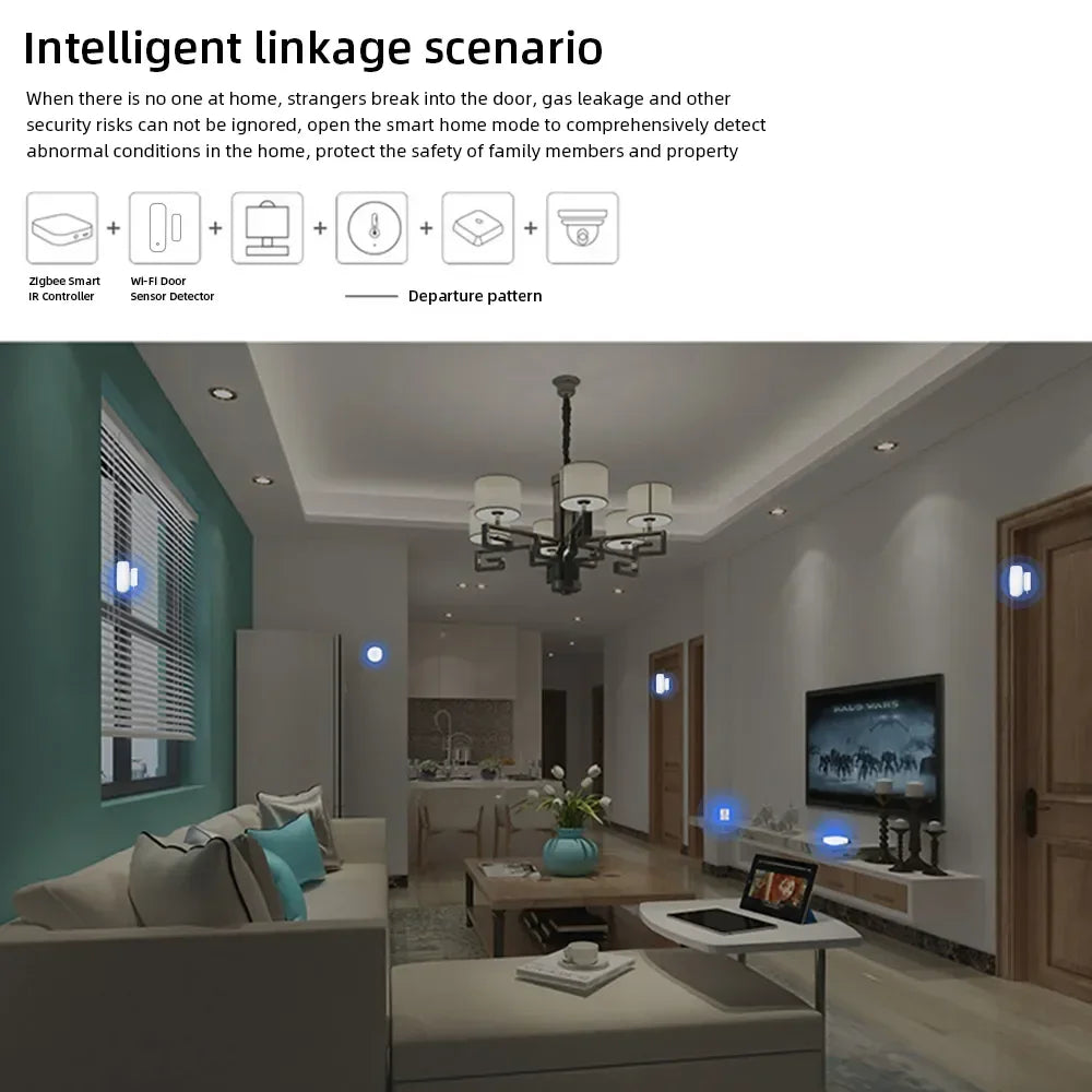 ONENUO Tuya Zigbee Door Sensor - Smart Wireless Alerts