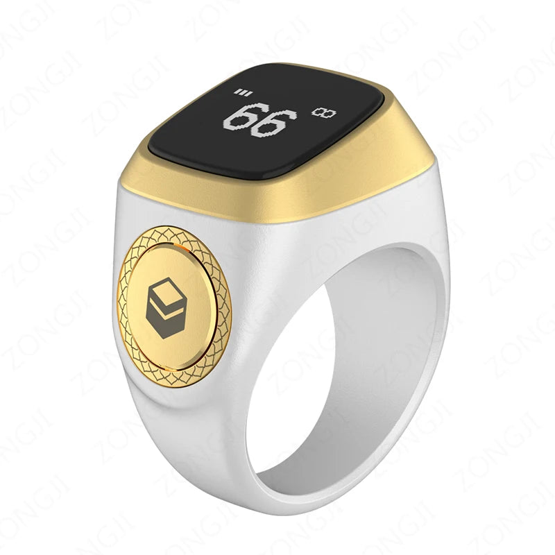 ZONGJI Smart Tasbih Ring - Track Prayers & Steps