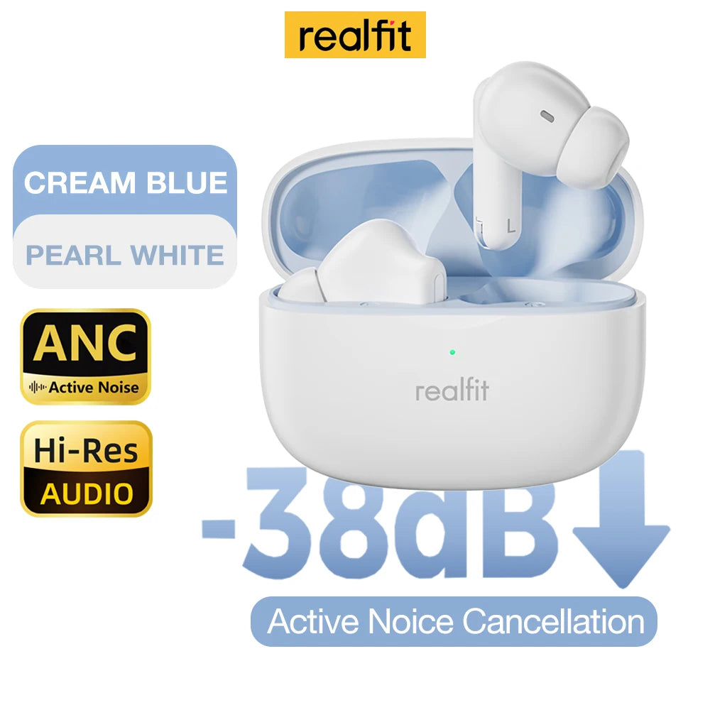Realfit F3 ANC Bluetooth Earphones with HiFi Stereo Sound