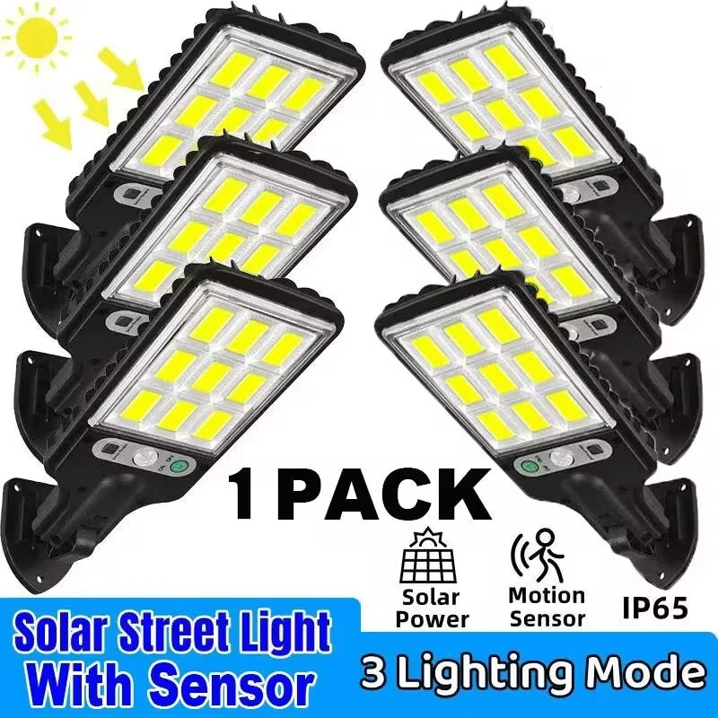 108 COB Solar Outdoor Lamps With Remote Control And Motion Sensor