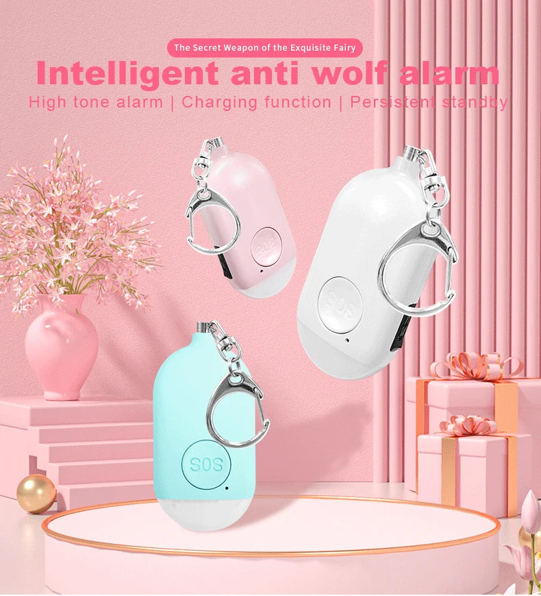 NoEnName Emergency SOS Personal Alarm Keychain - 130dB Alert