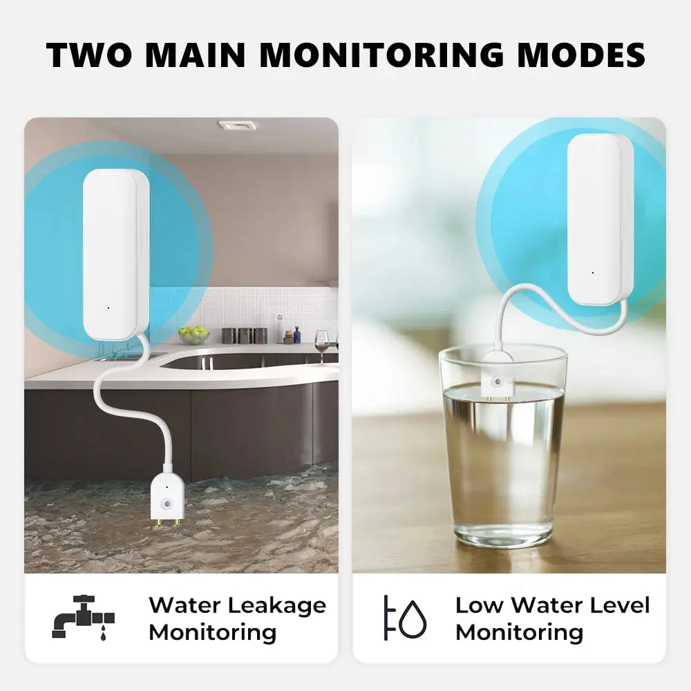 Rilevatore di perdite d'acqua ONENUO Zigbee con avvisi tramite app intelligente