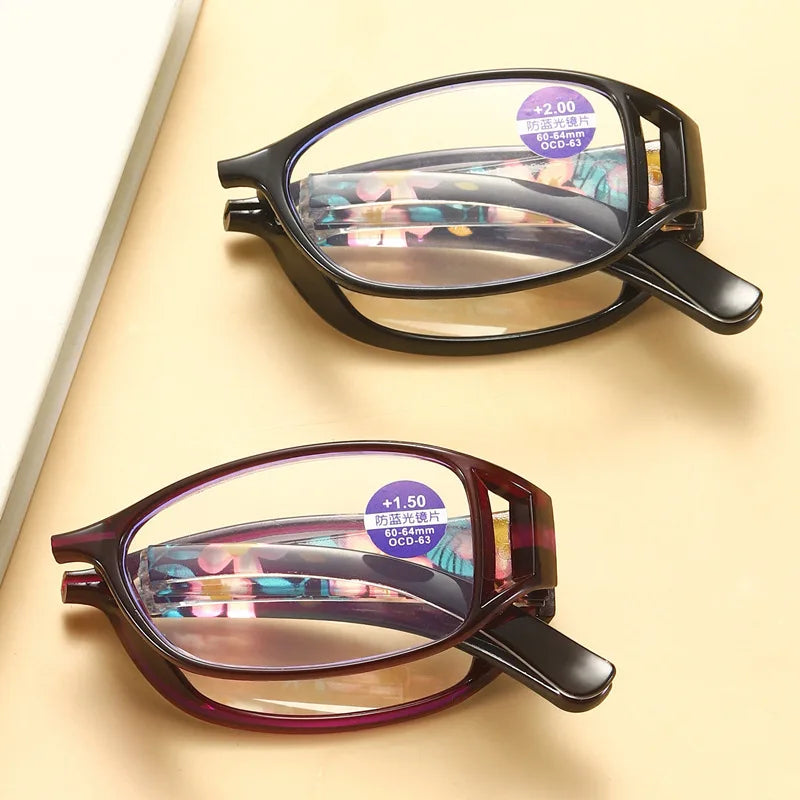 EOENKK Folding Reading Glasses - Stylish Anti-Blue Light Design