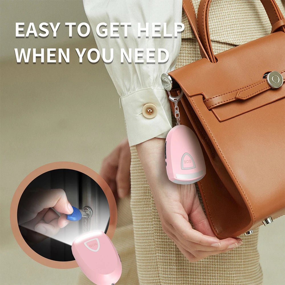 WYMECT Rechargeable Personal Alarm Keychain with Light