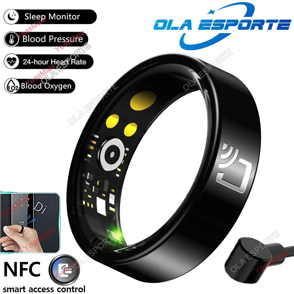 Ola Esporte Smart Ring - Monitoraggio della salute in tempo reale e accesso NFC