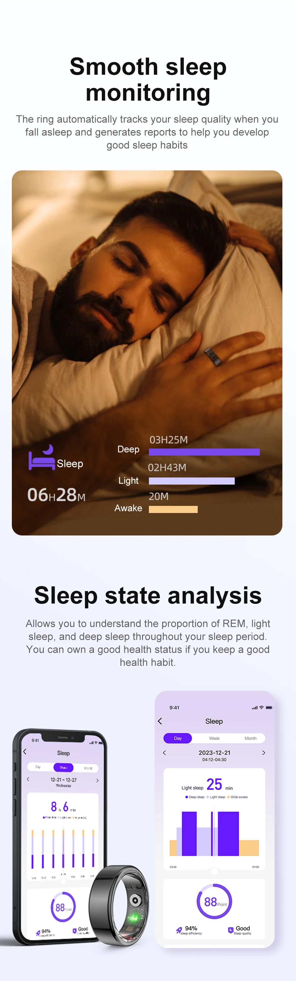 COLMI R02 Smart Ring - Waterproof Health Monitor & Tracker