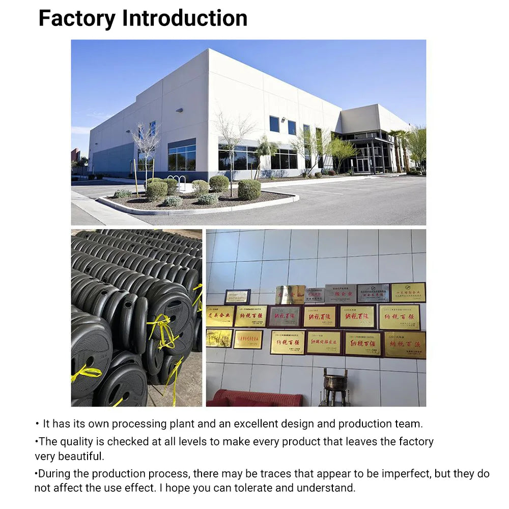 A collage showcases a factory with trees, black plastic wheels, and a certificate-decorated wall. The text focuses on the processing plants quality checks, likening them to creating the flawless Wrist Trainer Self-starting Gyro Ball for Strength.