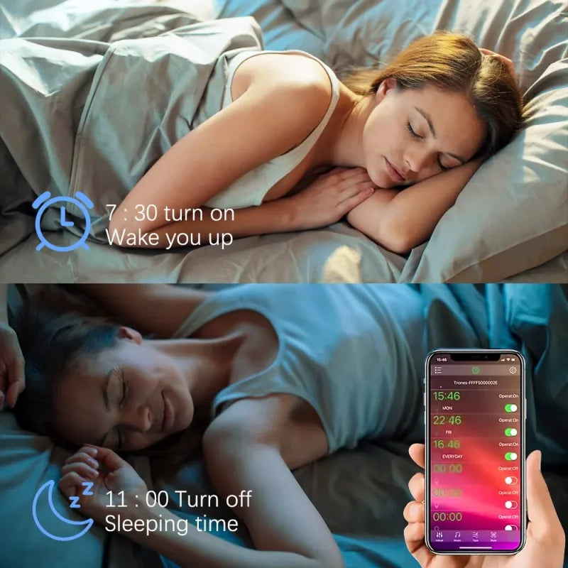 Tuya Smart LED-pære E27 - RGB Bluetooth-lys som kan dimmes