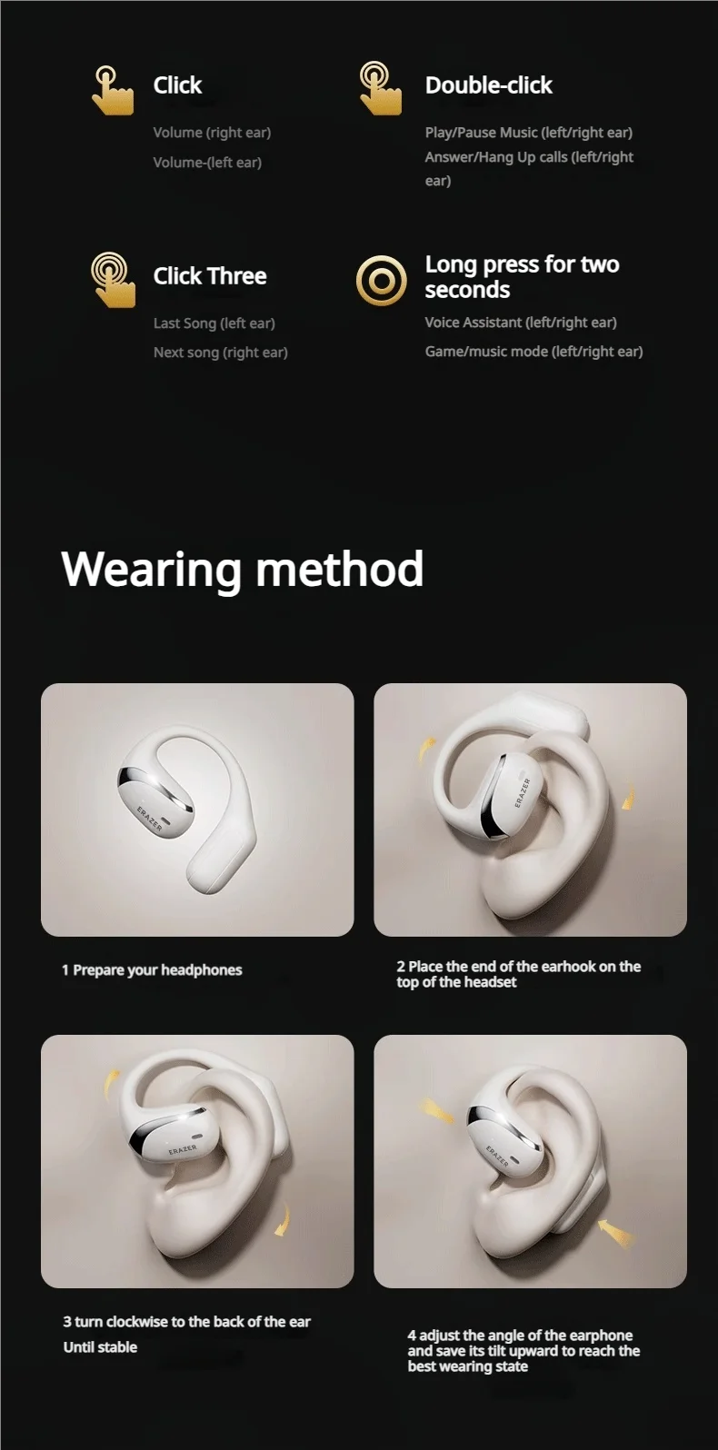 Lenovo ERAZER X9 Waterproof Wireless Bluetooth Earphones