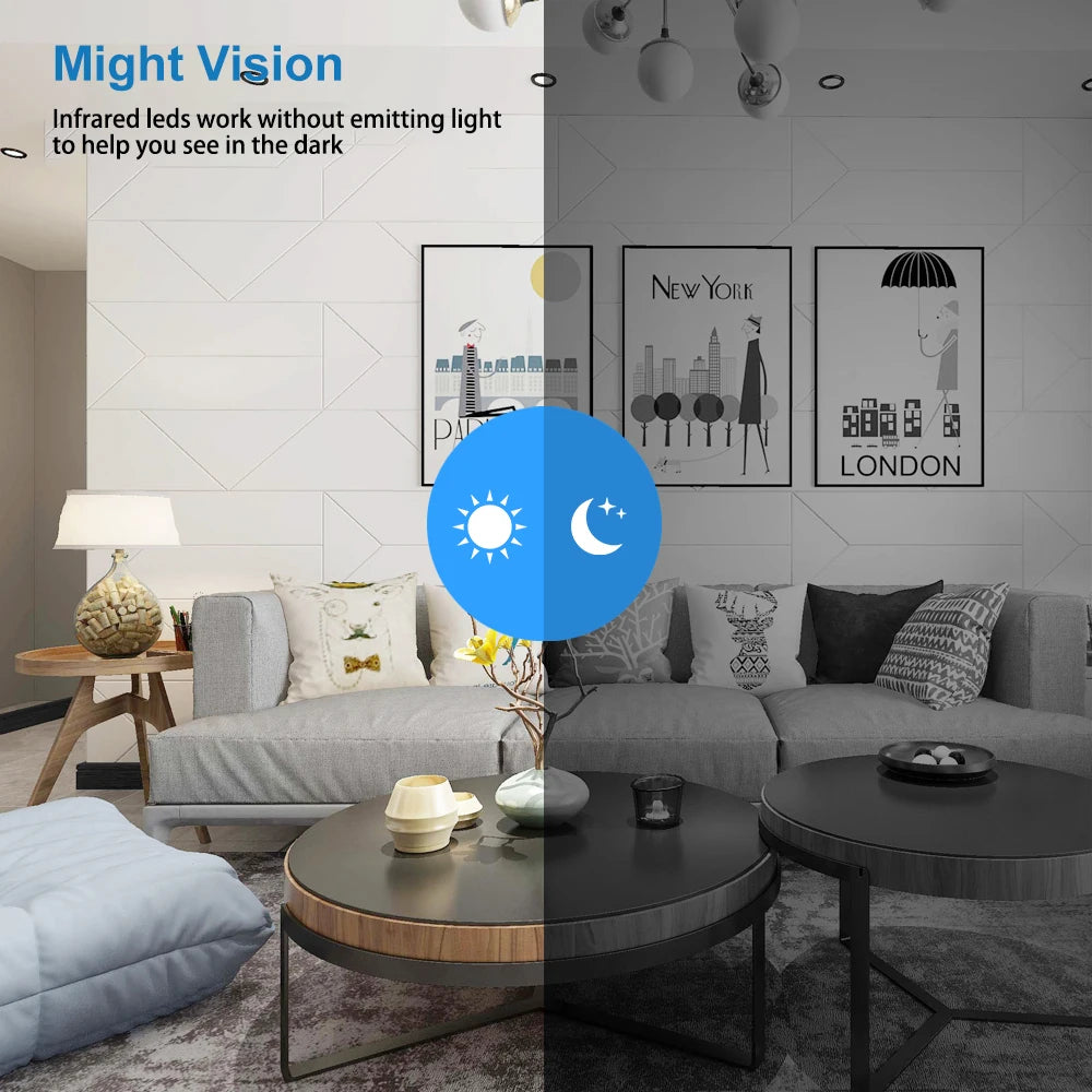 X5 Mini HD 1080P WiFi Camera - Stylish Home Security Monitor