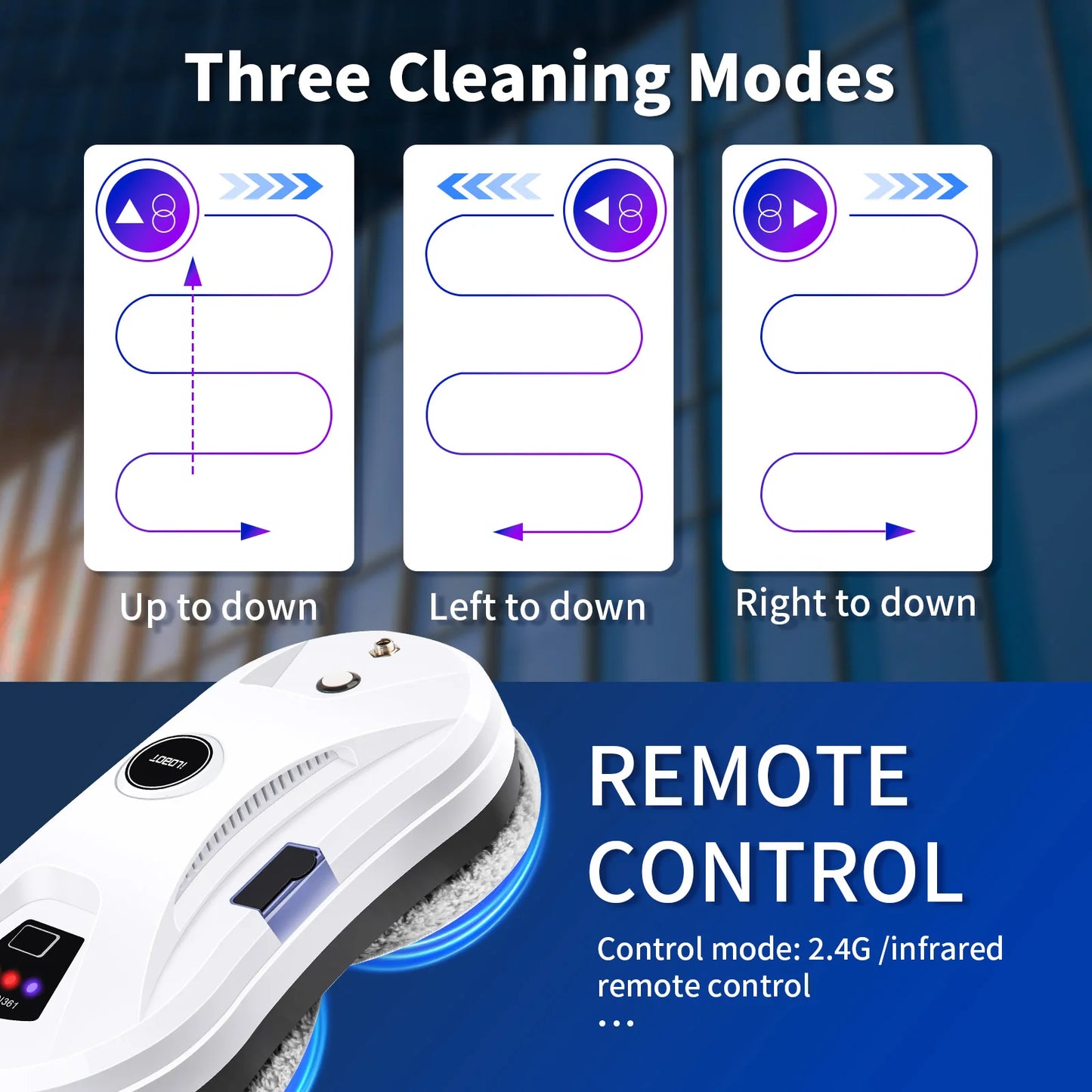 DIVEDEER Window Cleaning Robot Ultra-thin Large Suction Machine