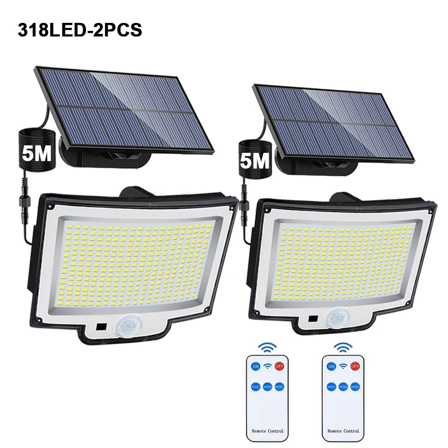 Newstyle Solar Flood Lights with Motion Sensor, Waterproof