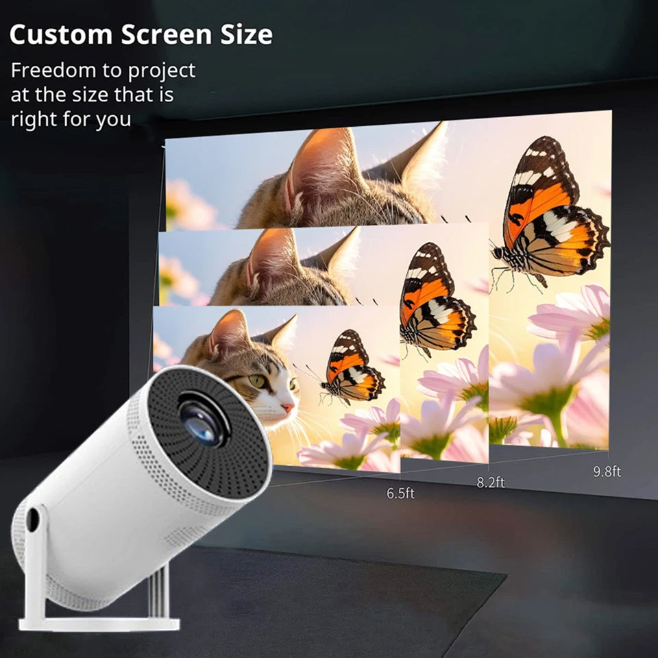 2025 New Android Smart Mini Projector 4K for Home Theater