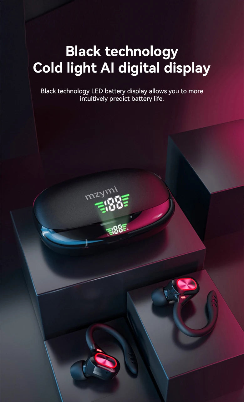 mzymi S730 TWS trådløse ørepropper - Bluetooth 5.3 vanntett design