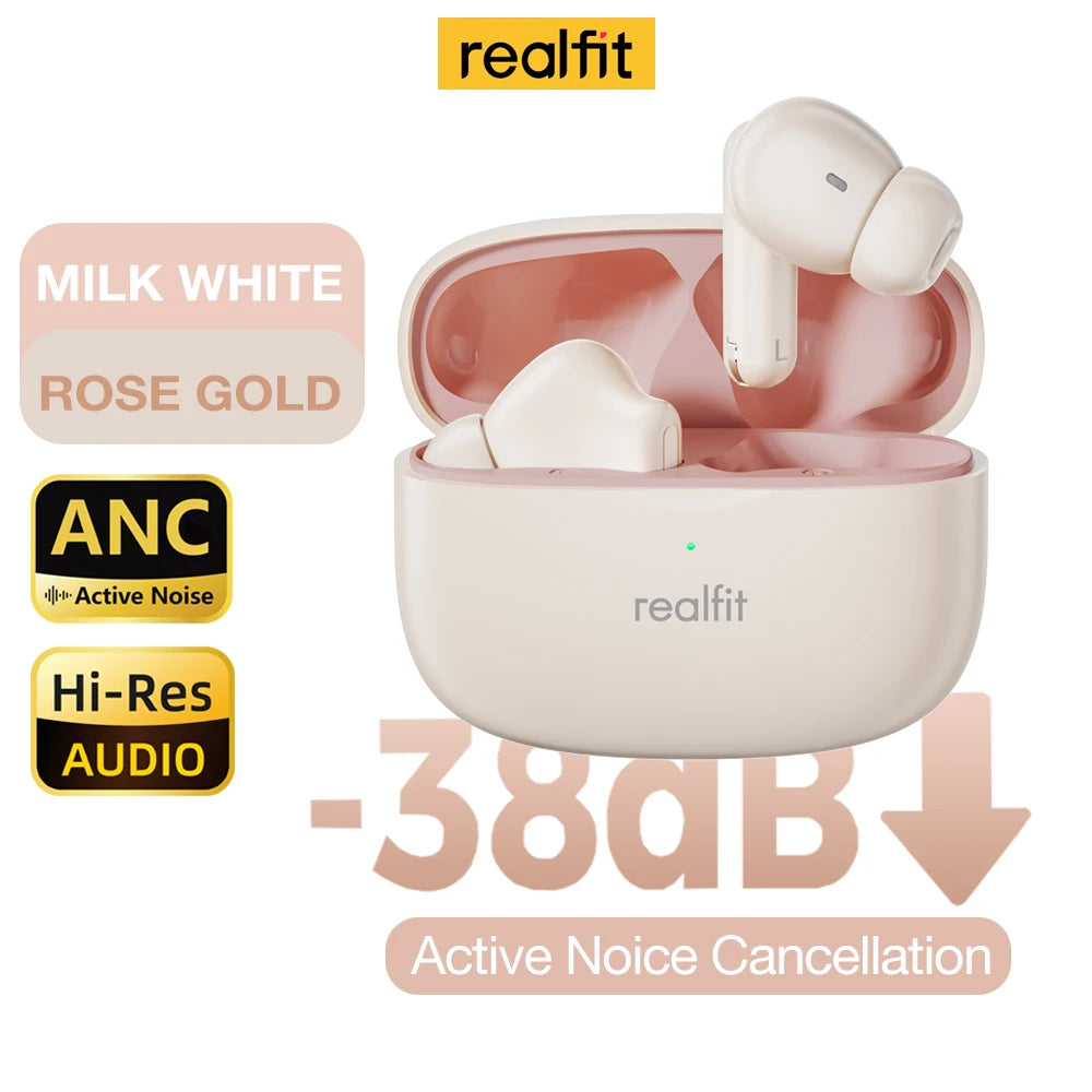 Realfit F3 ANC Bluetooth Earphones with HiFi Stereo Sound