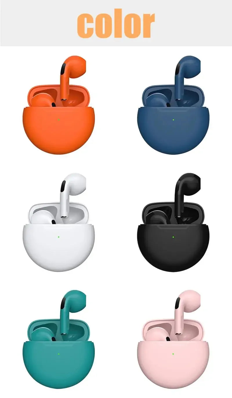 Original Pro6 TWS Bluetooth 5.0-ørepropper med støyreduksjon