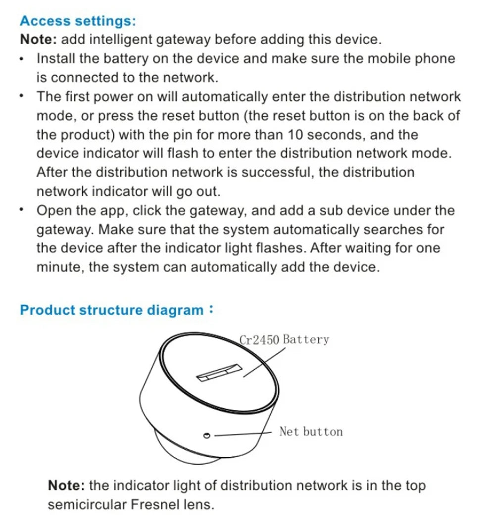 NoEnName Zigbee Mini PIR Motion Sensor - Smart Alerts Enabled