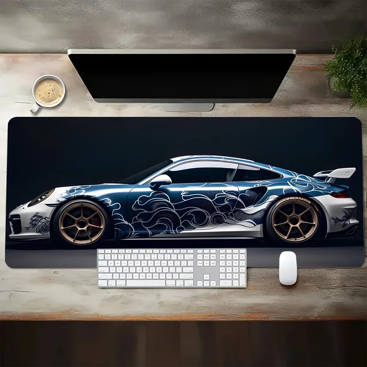 XGZ Sports Car Gaming Mouse Pad - Anti-Slip Base