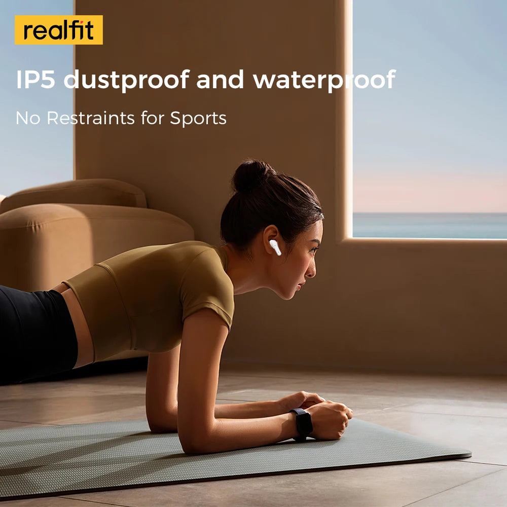Realfit F3 ANC Bluetooth Earphones with HiFi Stereo Sound