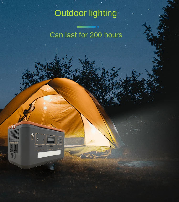 500W Portable Solar Power Station with LiFePO4 Battery