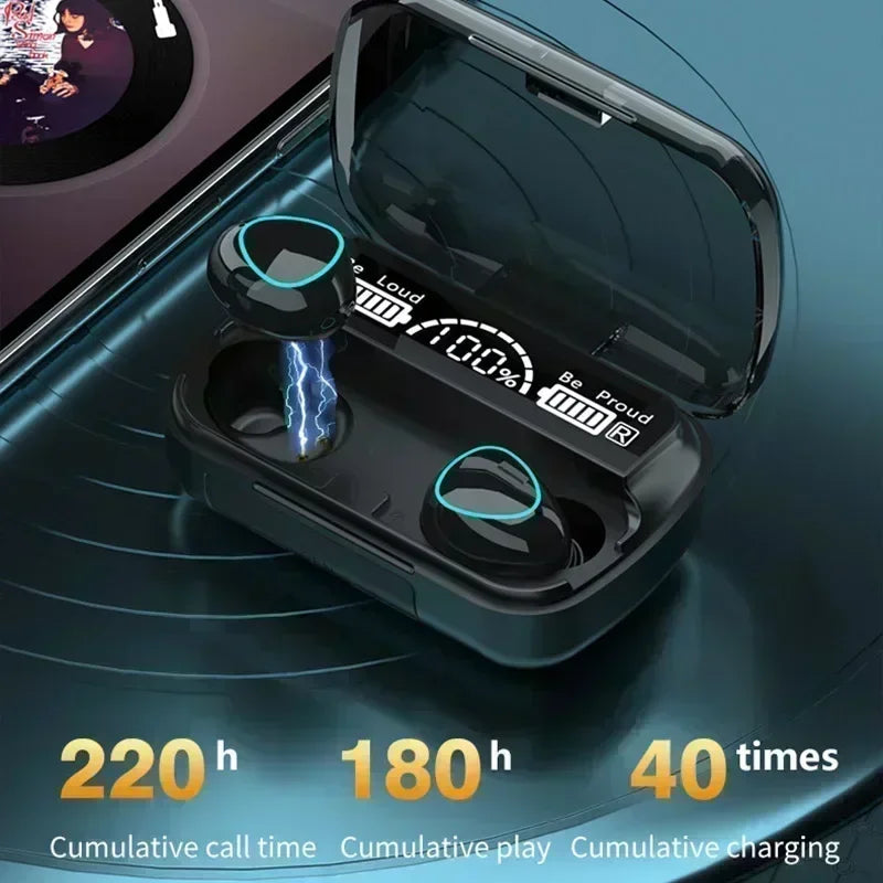 M10 Bluetooth Earphones HiFi Waterproof Gaming Headset (casque de jeu)