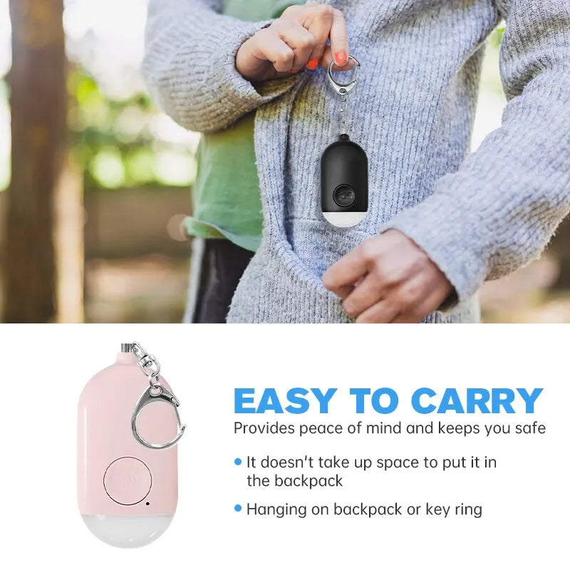 NoEnName Emergency SOS Personal Alarm Keychain - 130dB Alert