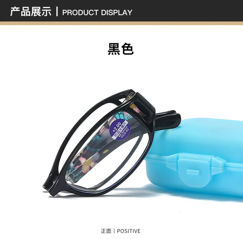 EOENKK Folding Reading Glasses - Stylish Anti-Blue Light Design